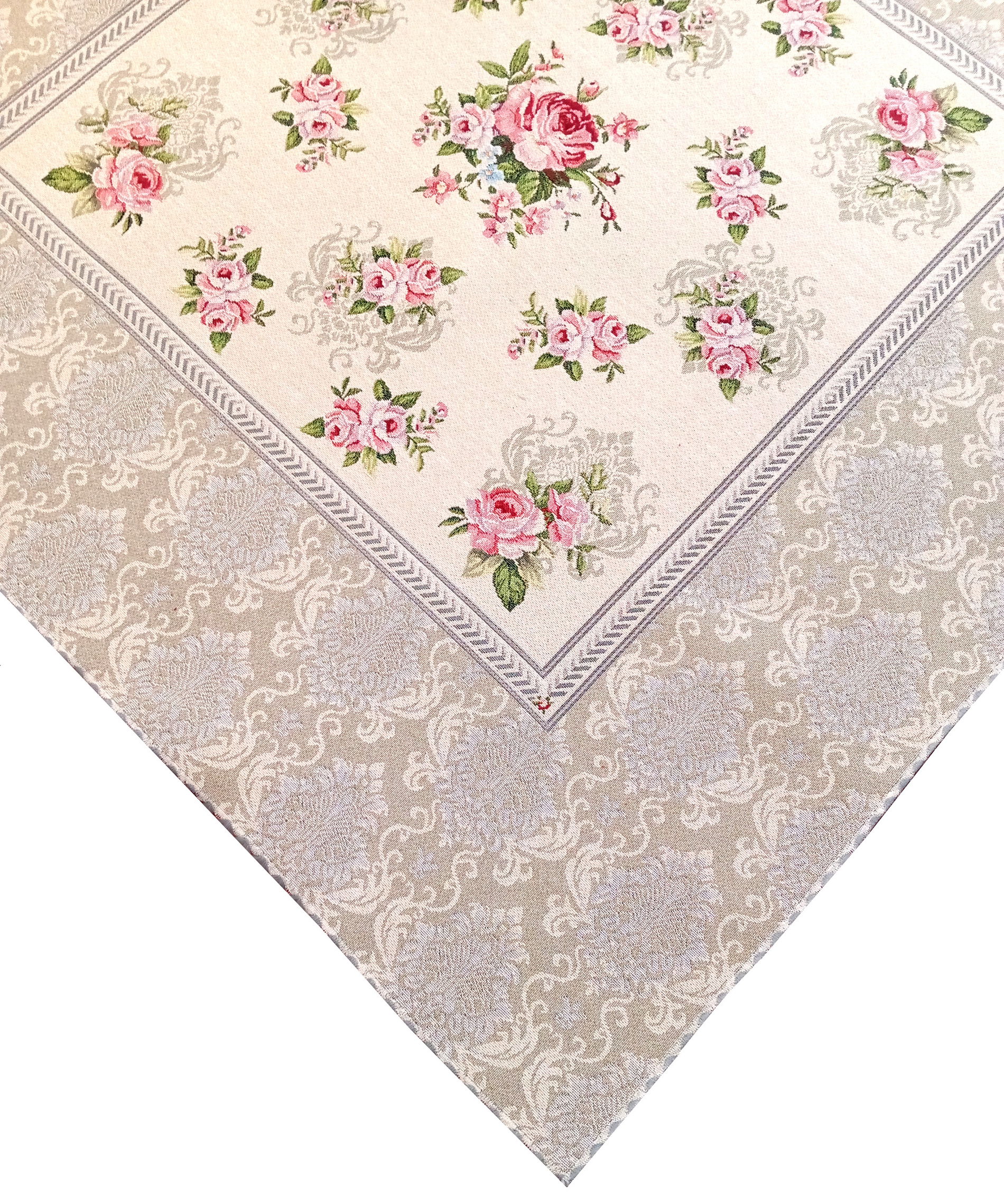 Štvorcový gobelínový obrus JEDEKA ORIENT ROSE 100 x 100 cm