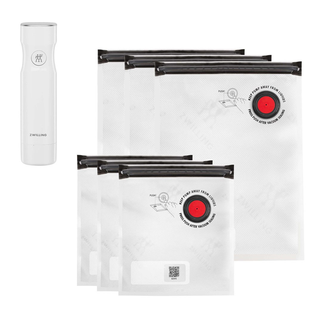 ZWILLING Fresh & Save 9 el. - startovací sada / vakuovací sáčky na potraviny s pumpičkou