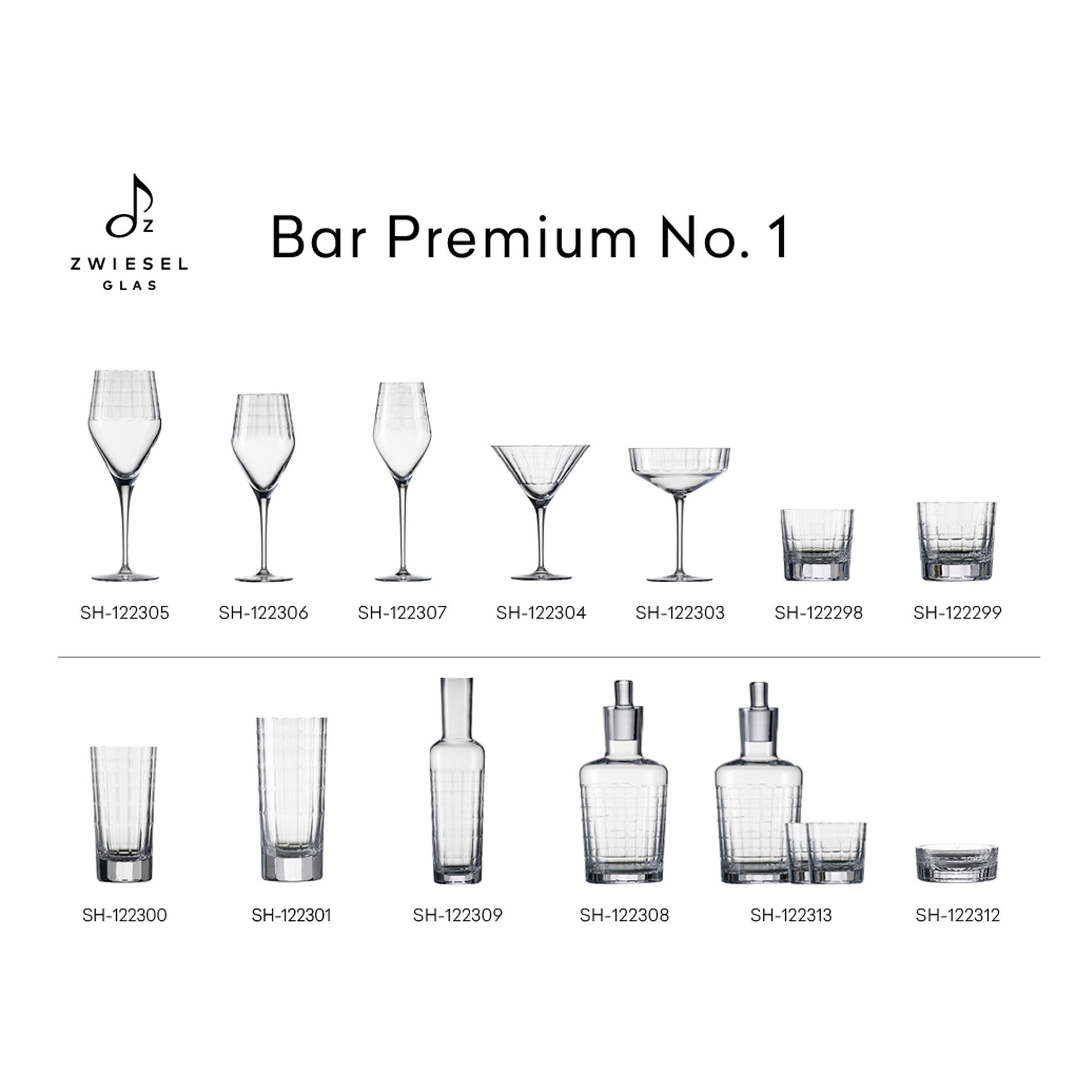 ZWIESEL HANDMADE Bar Premium No.1 334 ml 2 szt. - kieliszki do wina krysztalowe