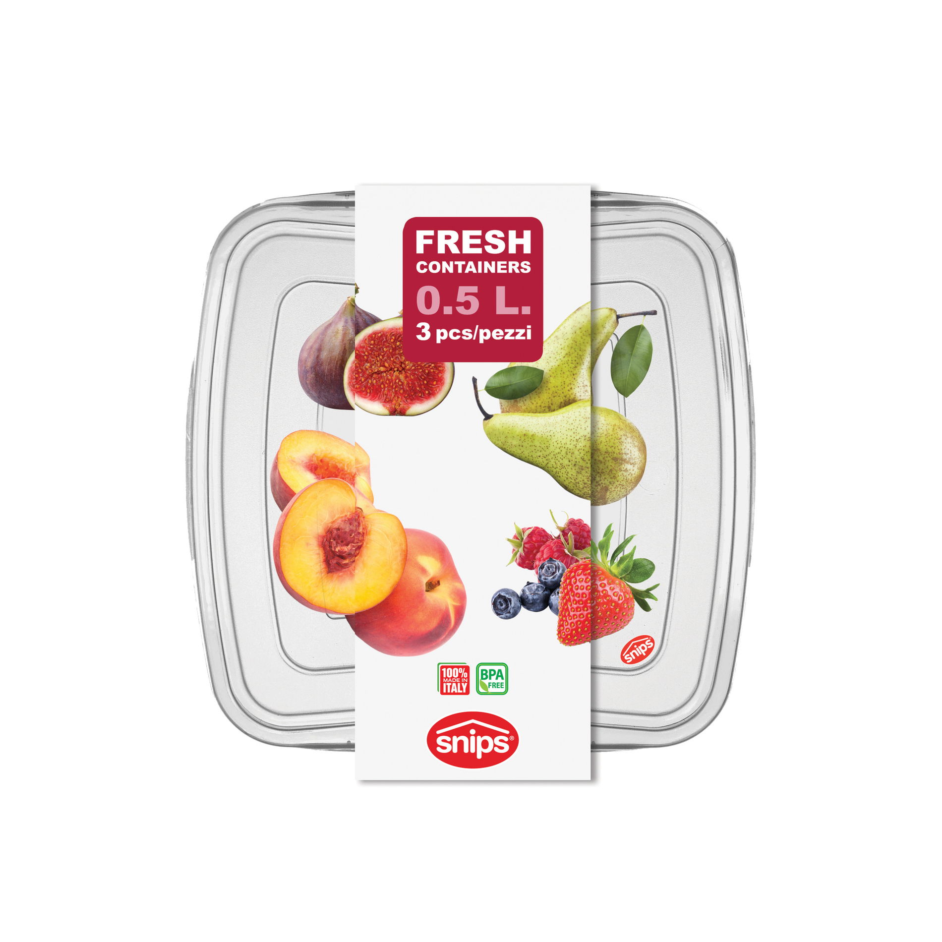 Plastové dózy na potraviny SNIPS EASY LUNCH PEACH 3 ks