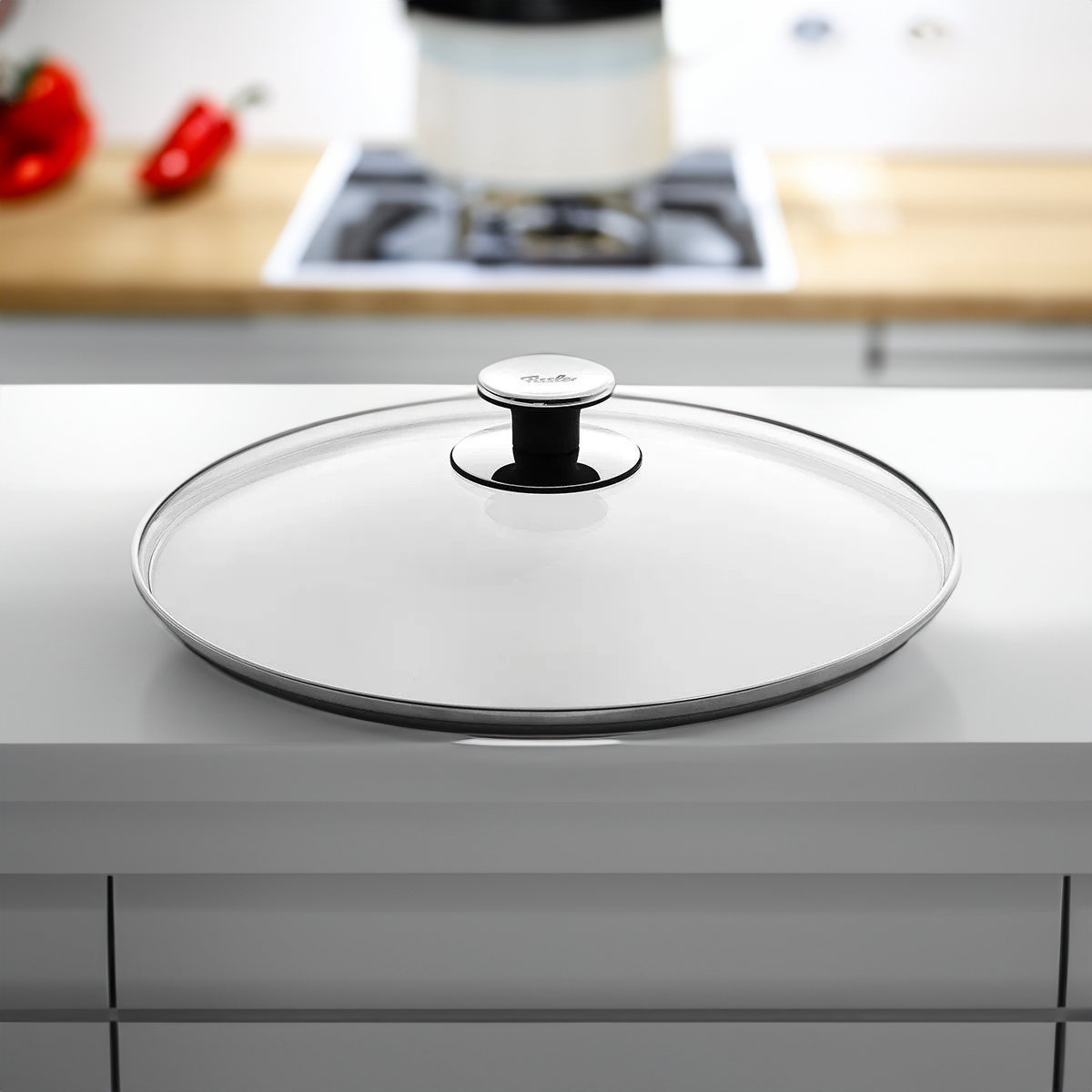 FISSLER 30 cm - skleněný poklice