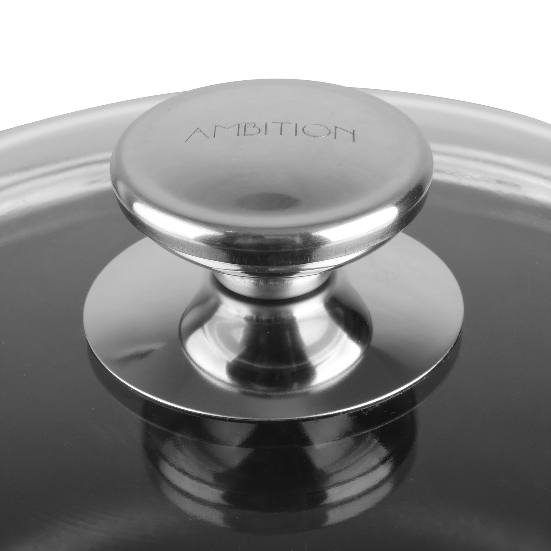 AMBITION Taurus 2,3 l šedý - hliníkový hrnec s pokličkou