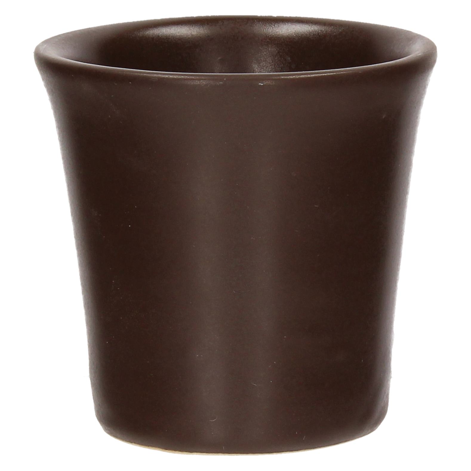 Hlinený pohár na horúce víno KERA CERAMIKA HNEDÝ VATRA 200 ml