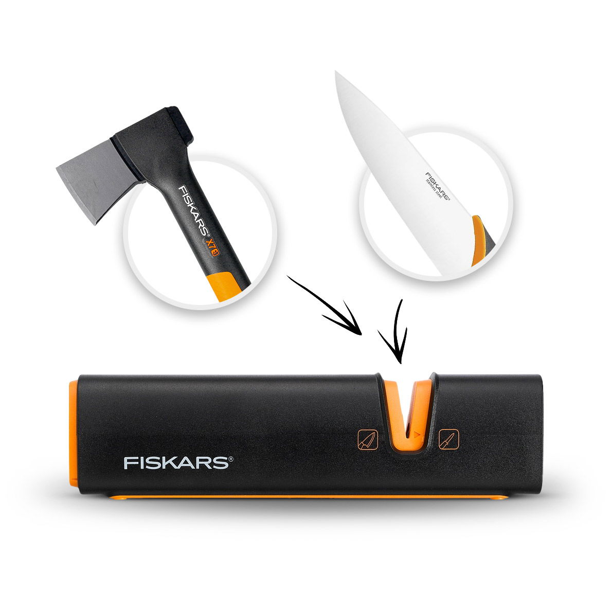 FISKARS Xsharp - brousek na nože (ostřič) a sekery