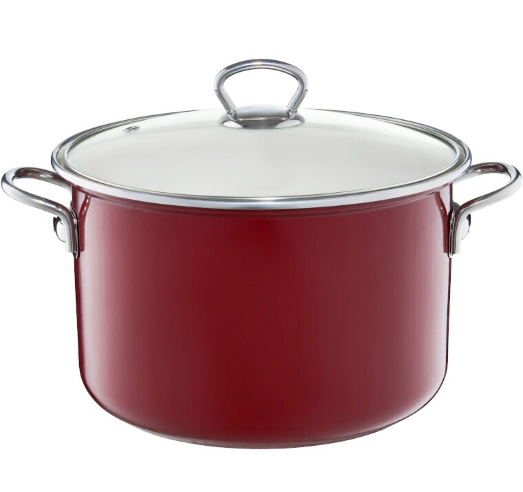 Smaltovaný hrnec s pokličkou EMALIA OLKUSZ STEEL PLUS FIALOVÝ 3,6 l