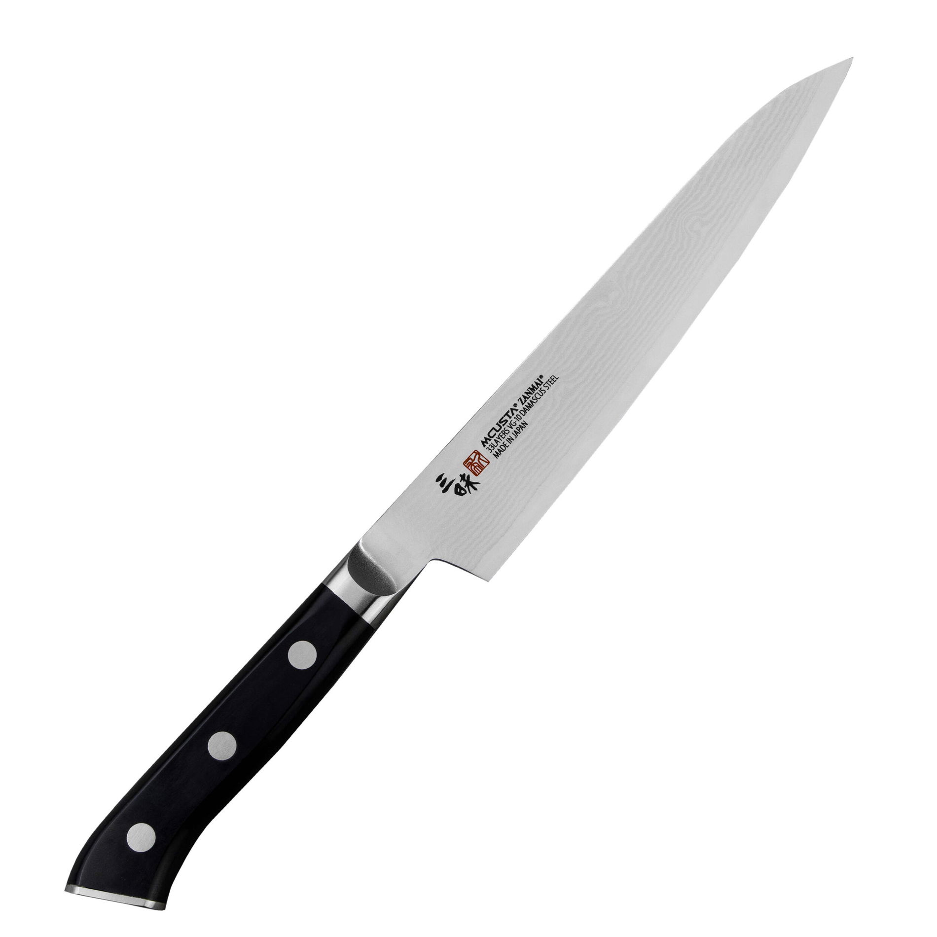 MCUSTA Zanmai Classic Damascus Pakka 15 cm - japoński nóż kuchenny ze stali damasceńskiej