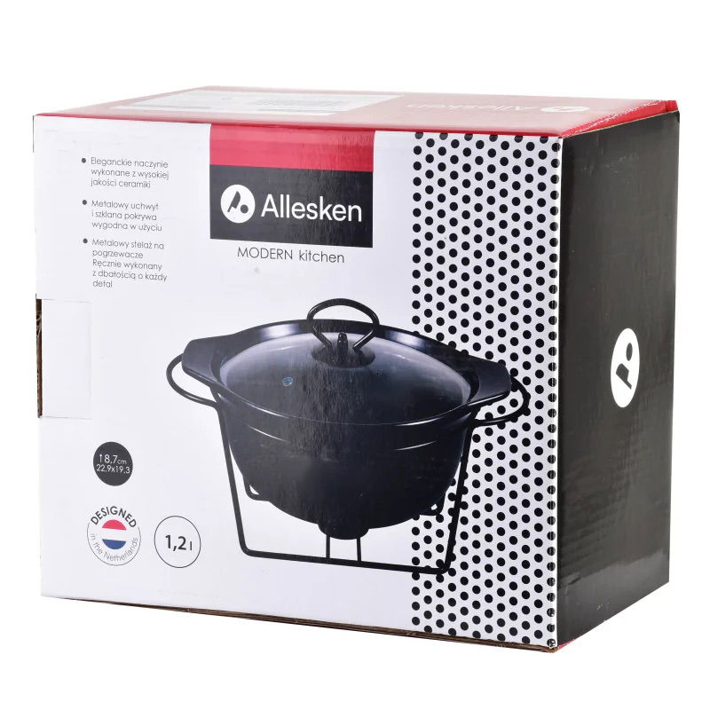 Naczynie / Waza na zupę ceramiczna z podgrzewaczem MODERN KITCHEN 1,2 l