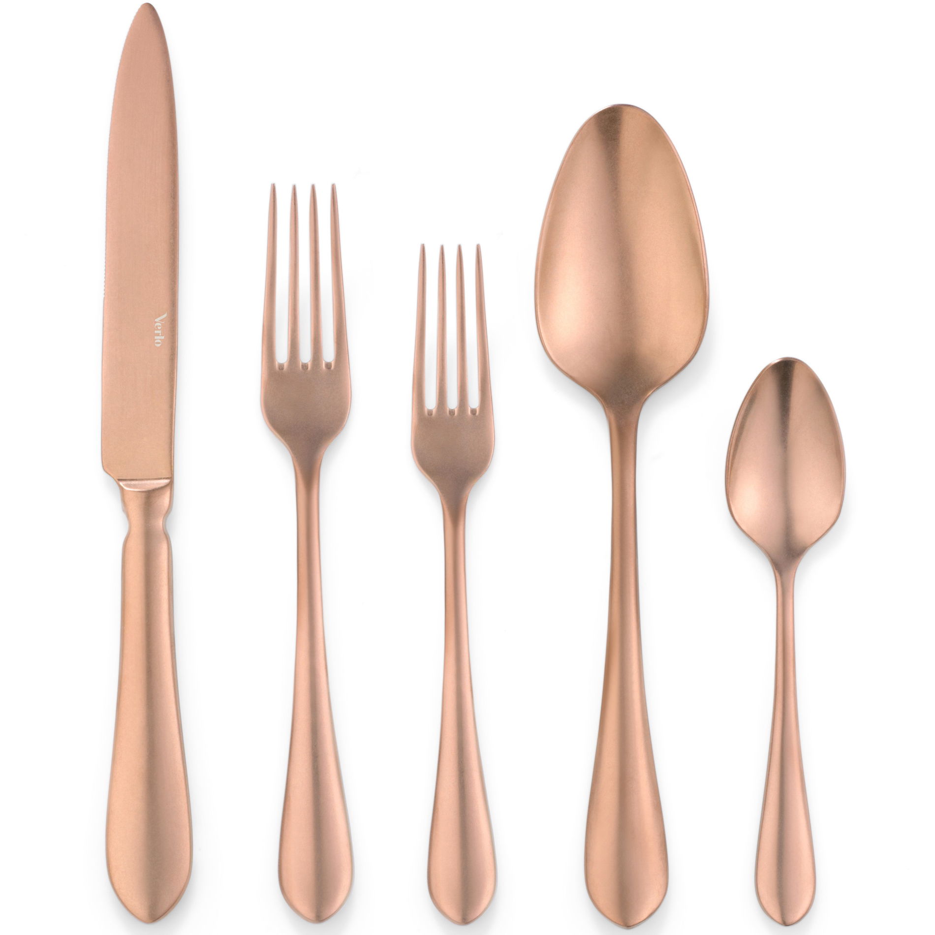 VERLO Destello Copper 24 cm - nóż stołowy ze stali nierdzewnej