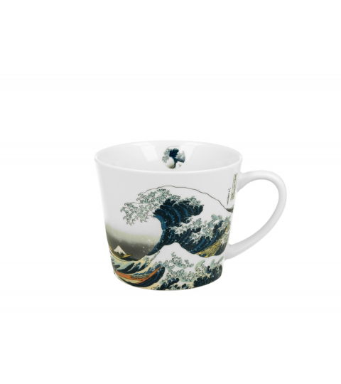 Porcelánový hrníček DUO ART GALLERY VELKÁ VLNA OD HOKUSAI 610 ml
