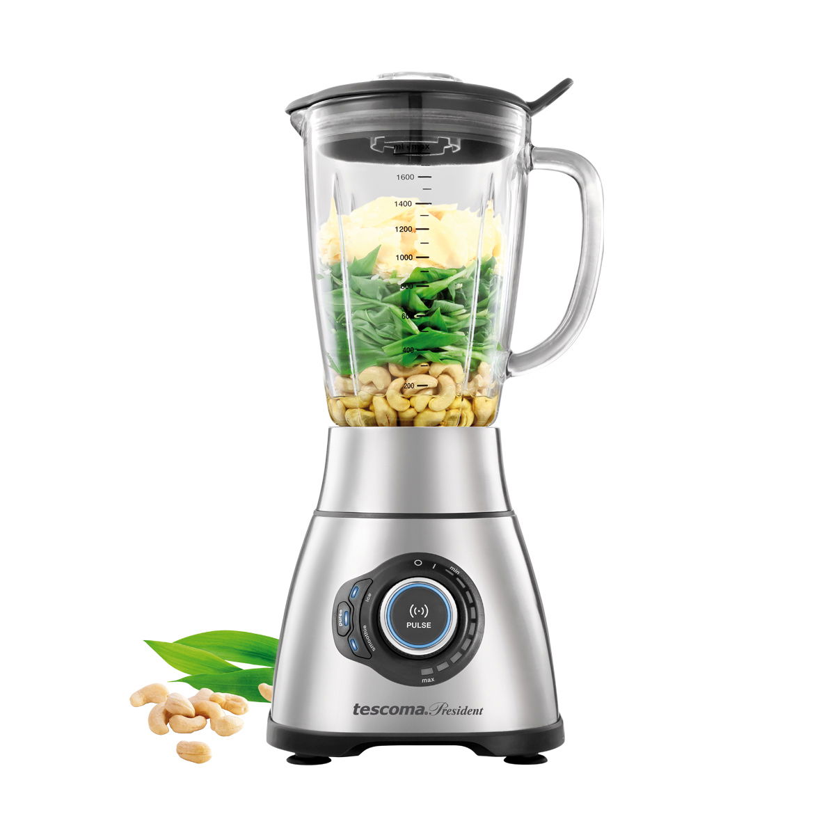 TESCOMA President 1,8 l černý - skleněný stolni mixer (smoothie)