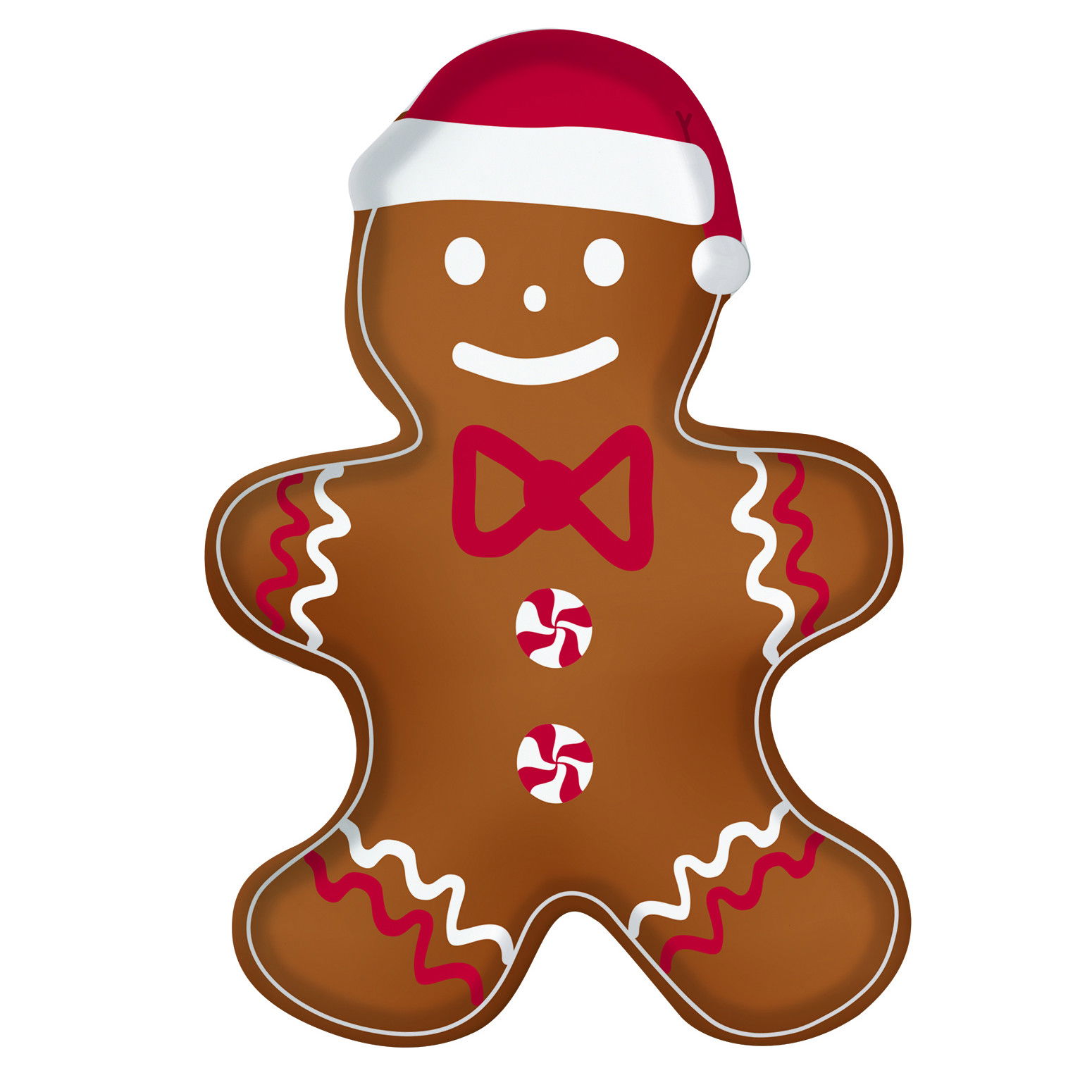 Porcelánový talíř GINGERBREAD 17 x 25 cm