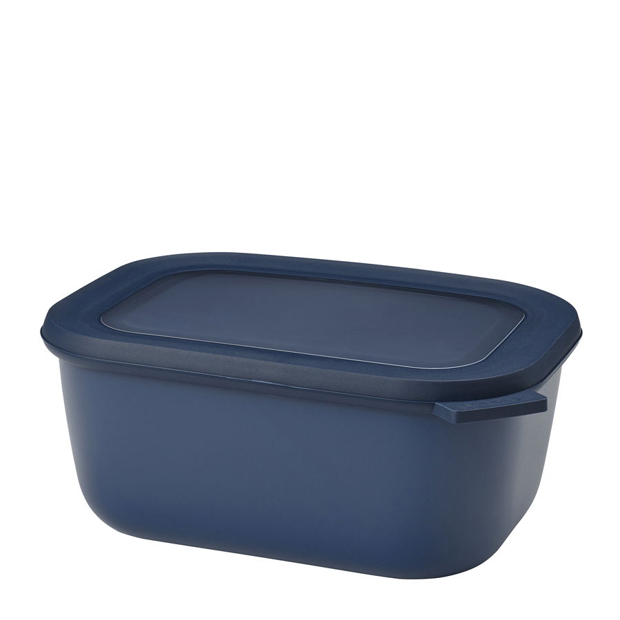 MEPAL Cirqula Oblong Nordic Denim 1,5 l modrá - plastová kuchyňská mísa na s víkem