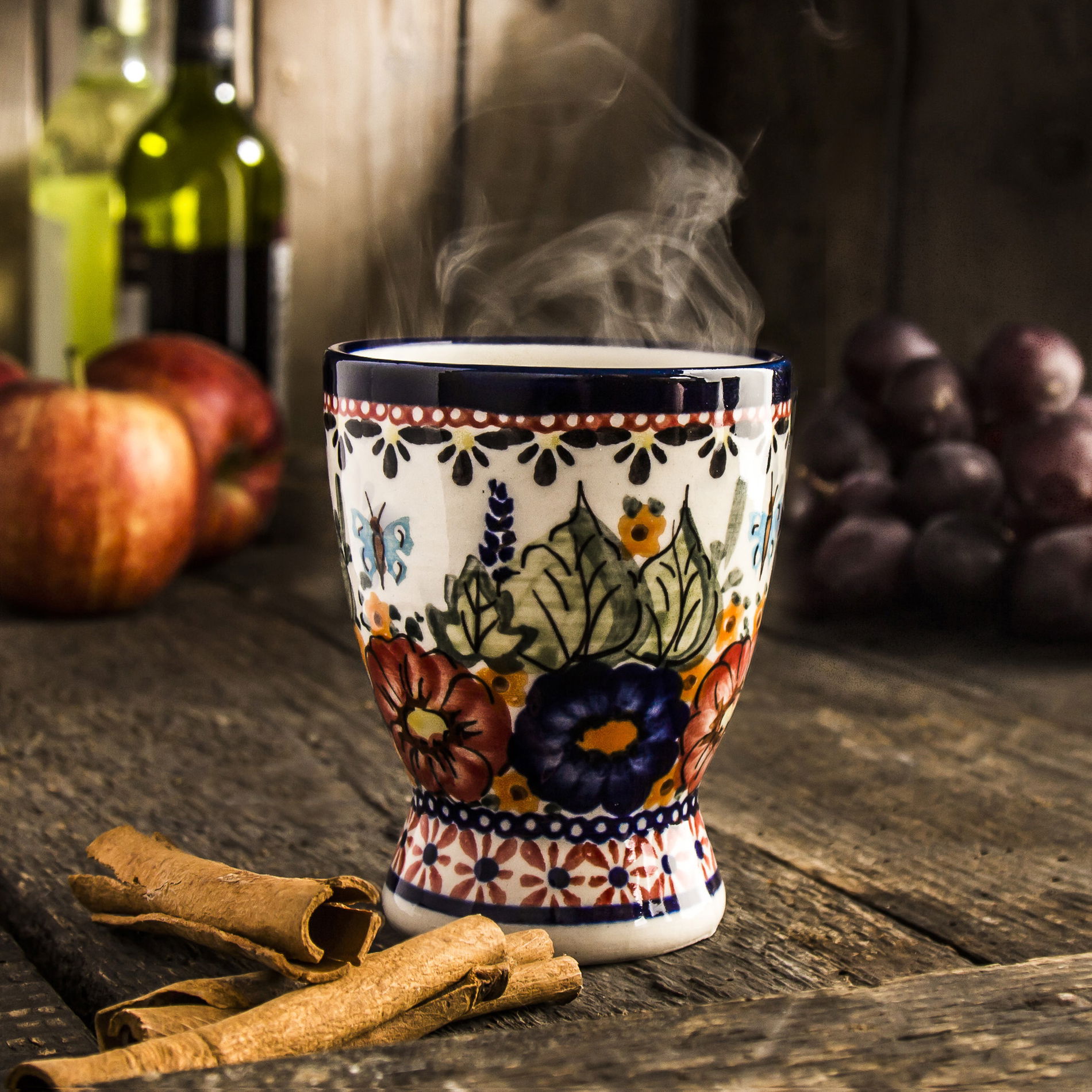 BOLESŁAWIEC GU-1859 DEK. 149 ART. 200 ml - keramický hrnek na svařené víno