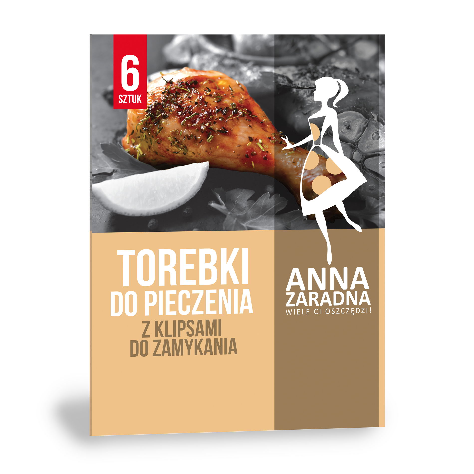 Rukáv / Pečiace vrecká s klipmi ANNA ZARADNA 6 ks.