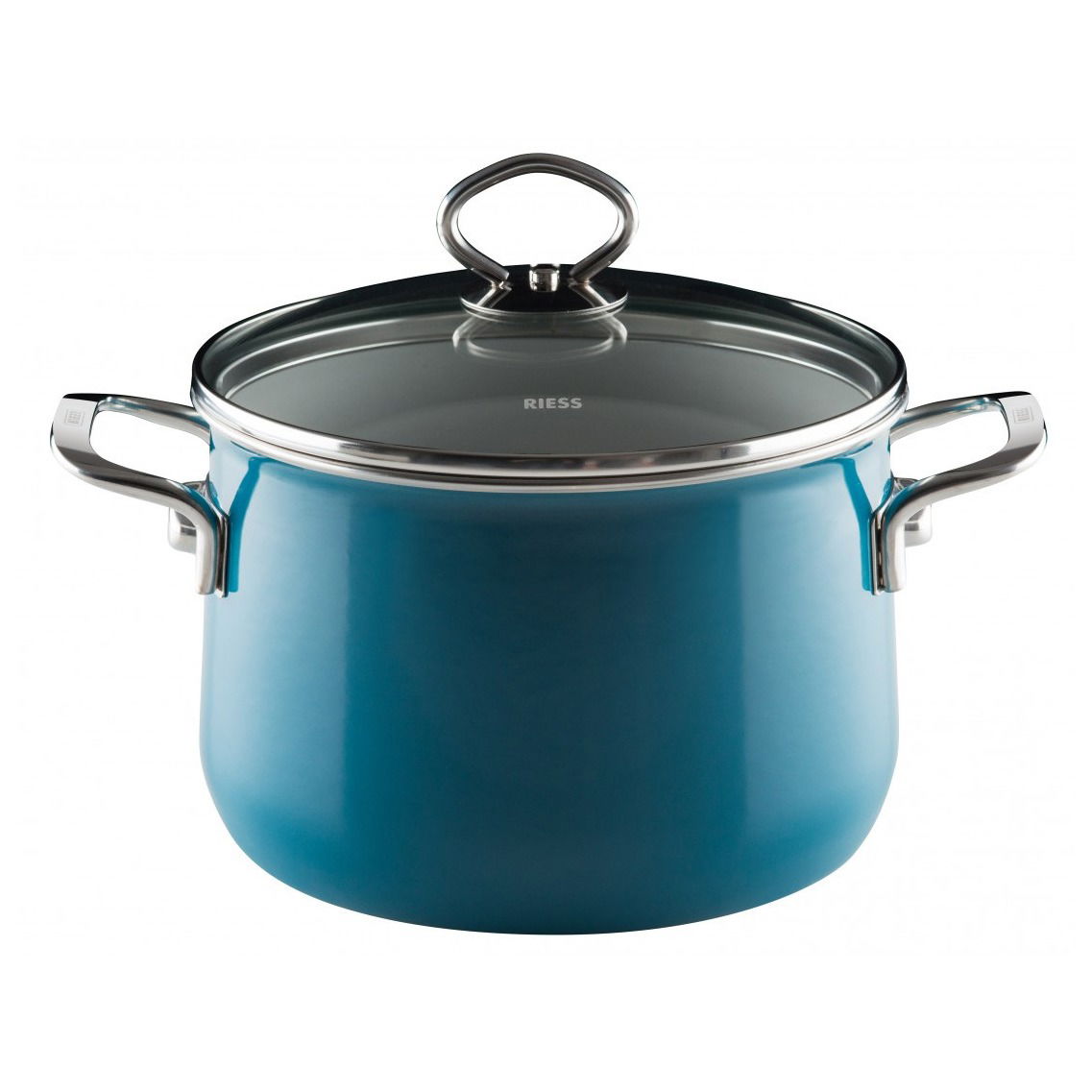 RIESS Aquamarin 6,5 l - smaltovaný hrnec s poklicí