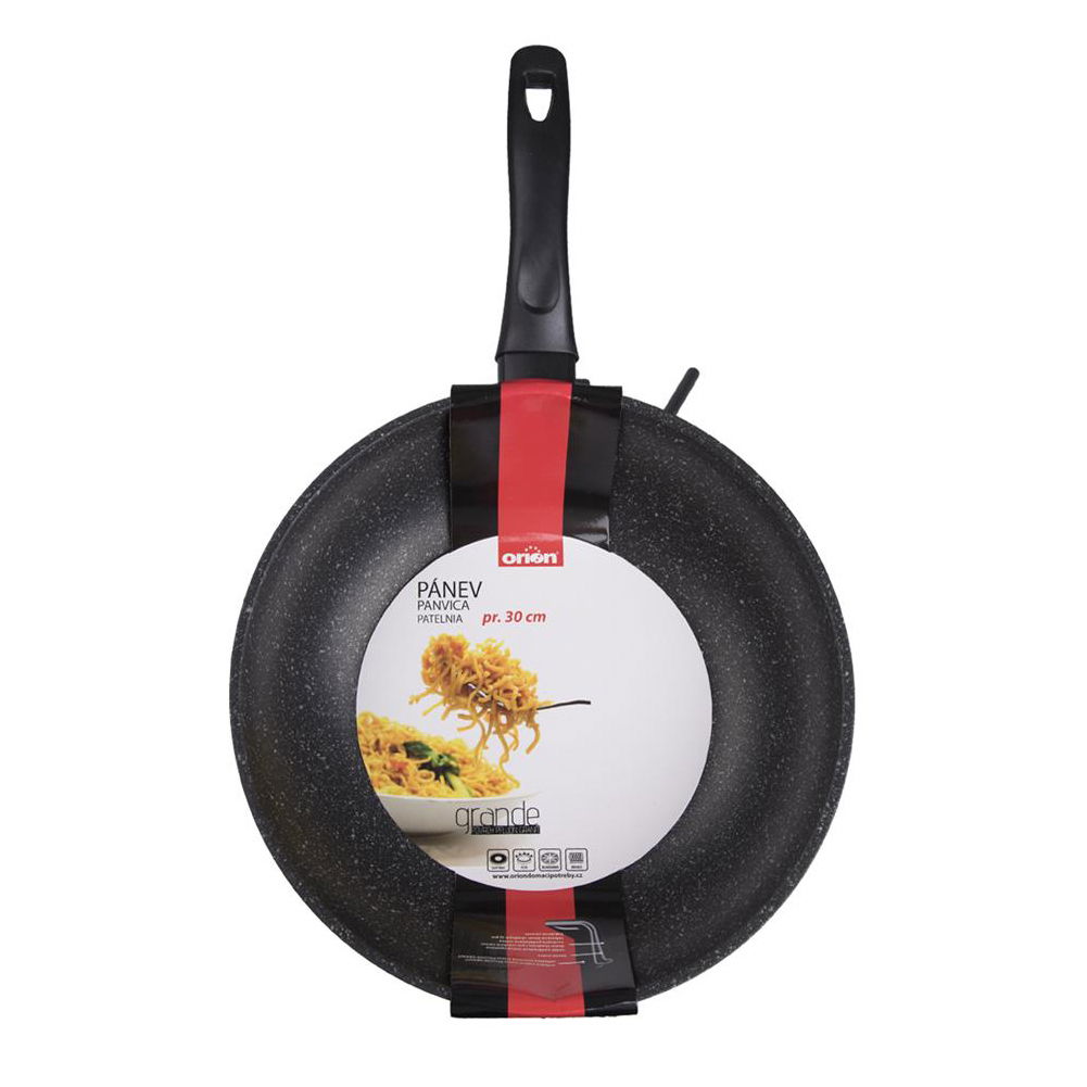 Nepřilnavá pánev Wok GRANDE GRAFITOVÁ 30 cm