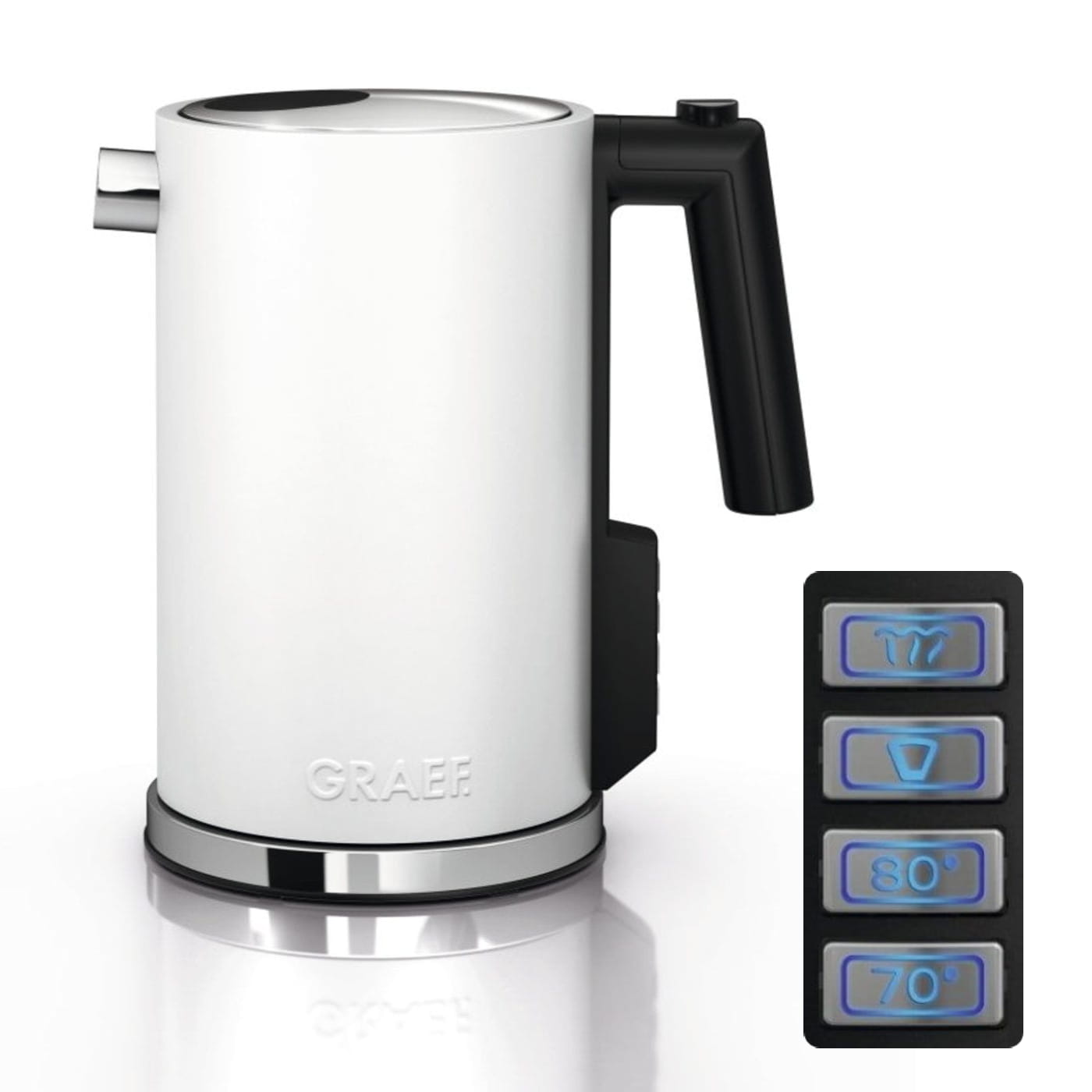 Bezdrôtová elektrická kanvica z nerezovej ocele GRAEF CHEF''S LINE WK901 1,25 l