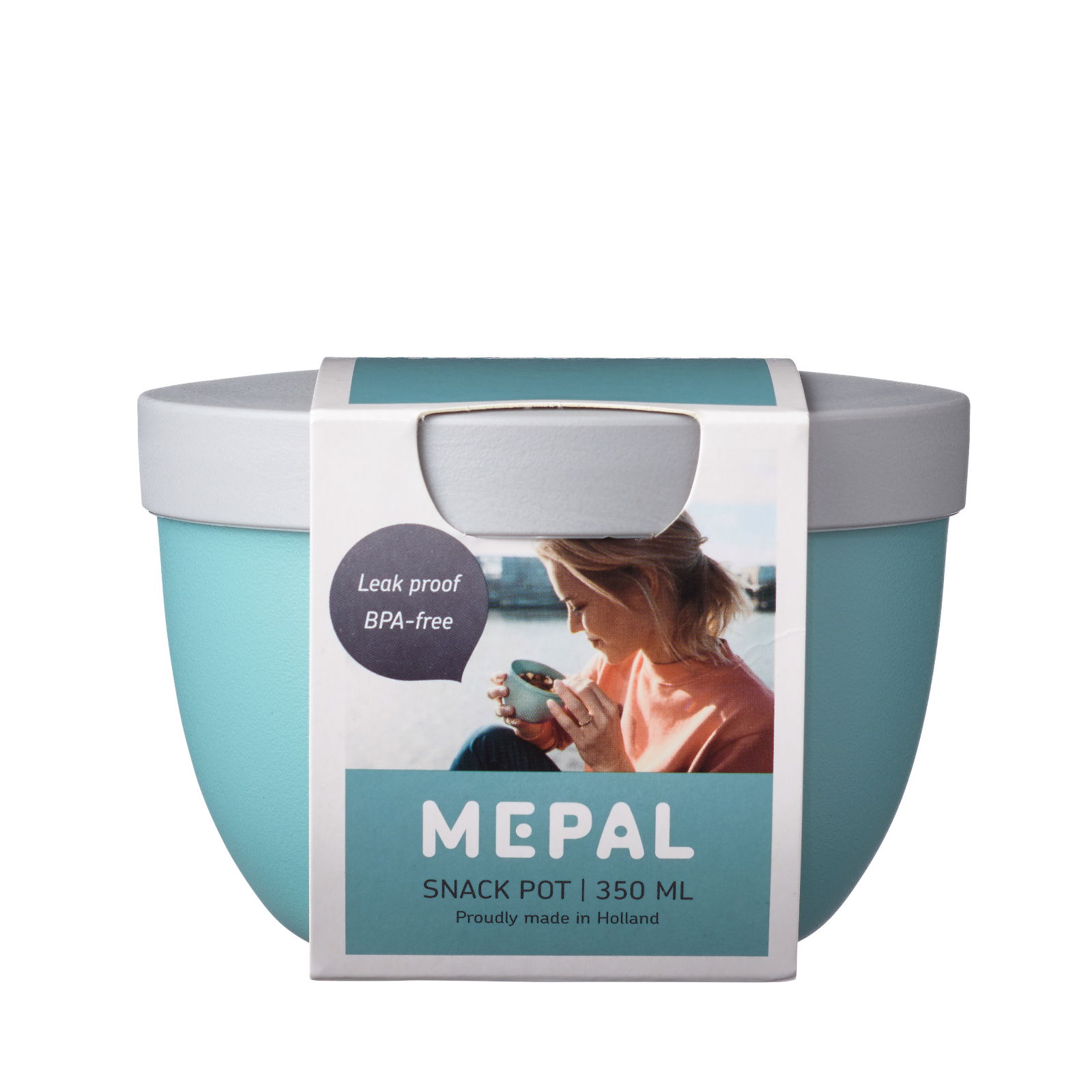 MEPAL Ellipse Snack Pot Nordic Green 0,35 l tyrkysový - plastový lunch box