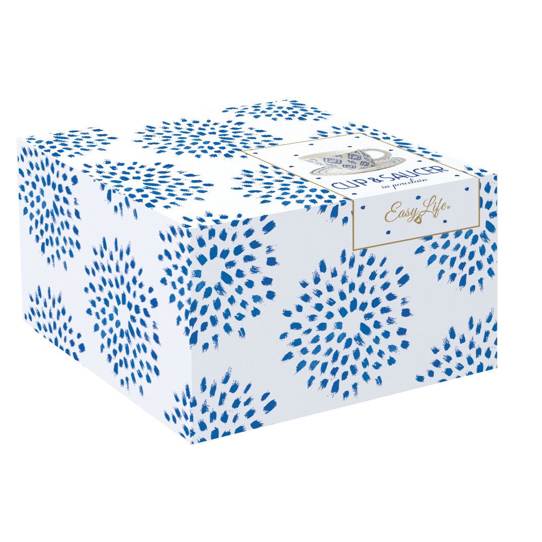 Filiżanka do kawy i herbaty porcelanowa ze spodkiem ELEGANCE A 280 ml