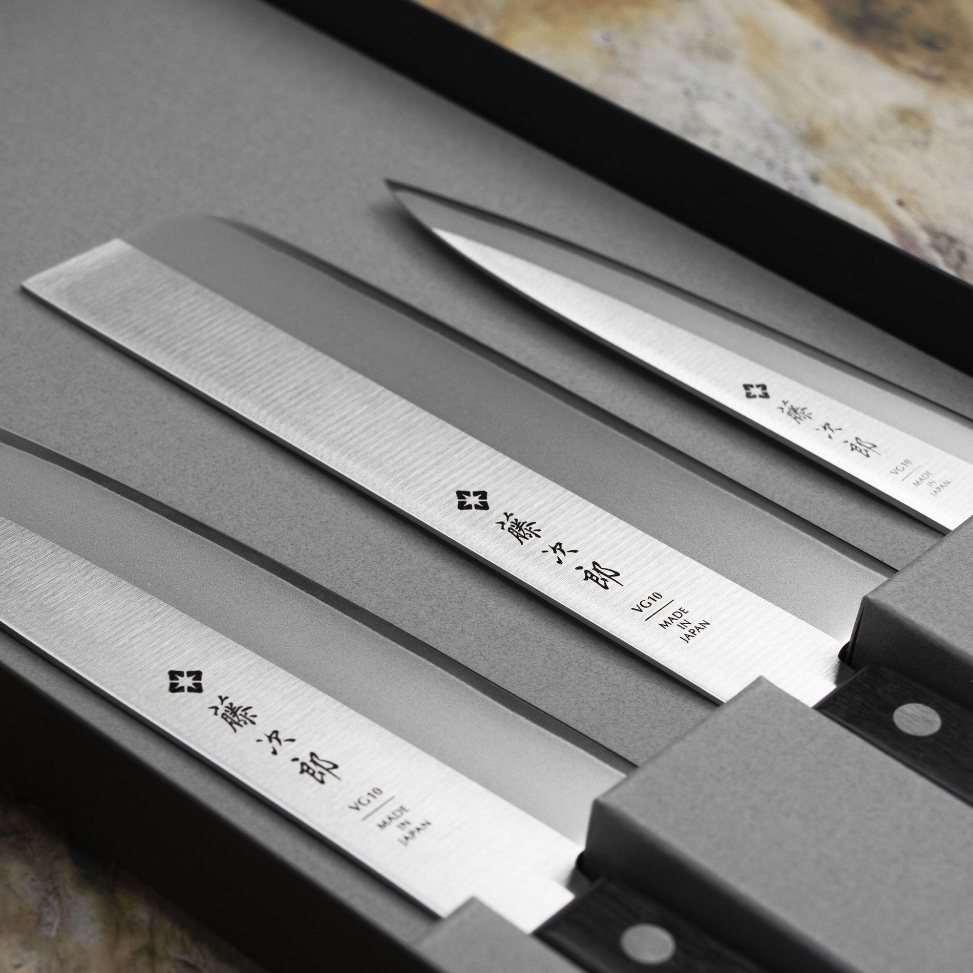 TOJIRO Basic 3 ks - sada japonských nožů z nerezové oceli