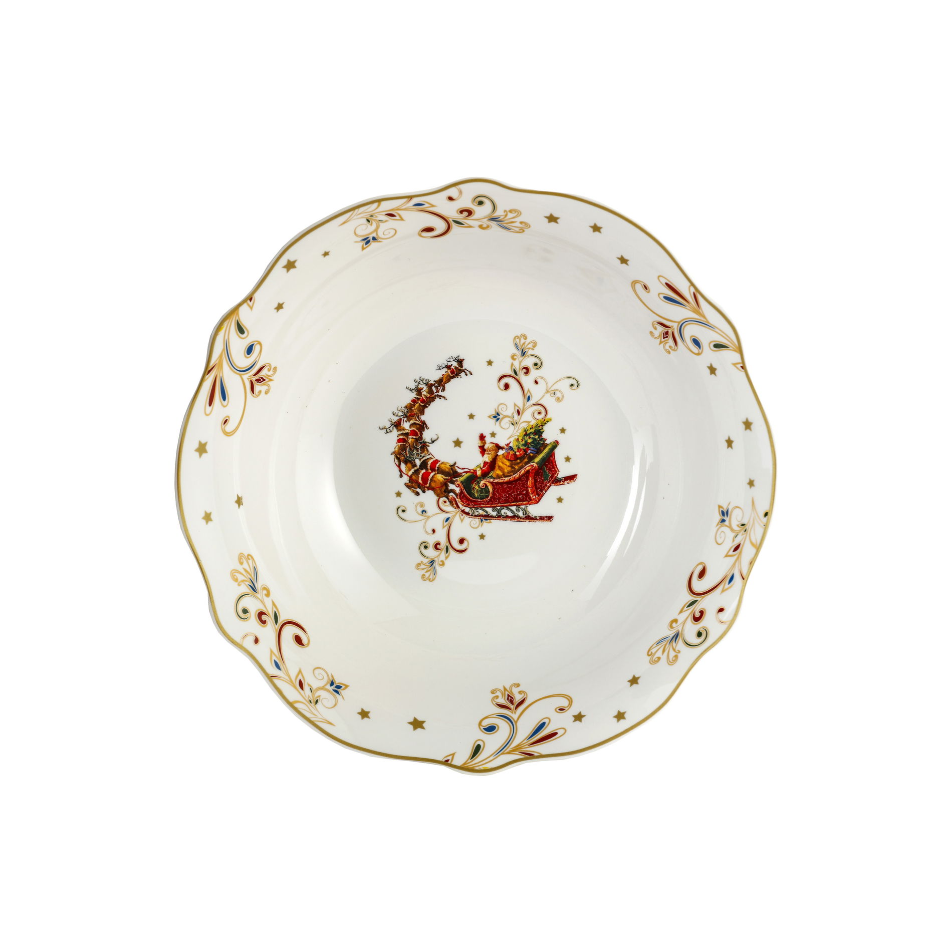 Porcelánová mísa / vánoční salátová mísa SANIE 23,5 cm