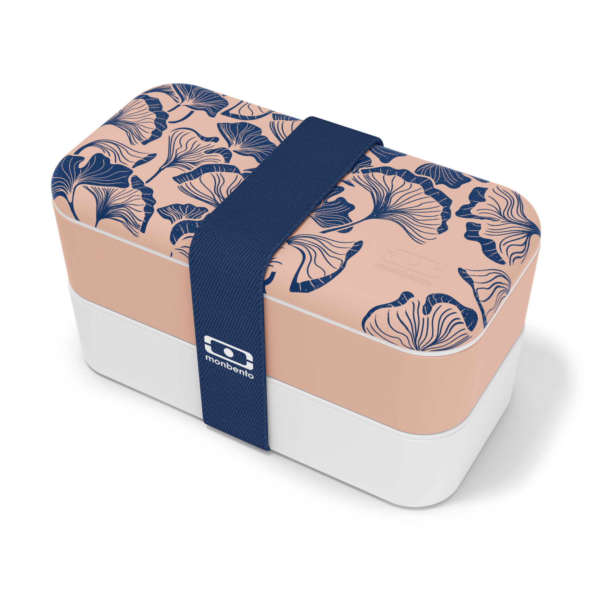 MONBENTO Bento Original Graphic Ginkgo 1 l - dvoukomorový plastový lunch box