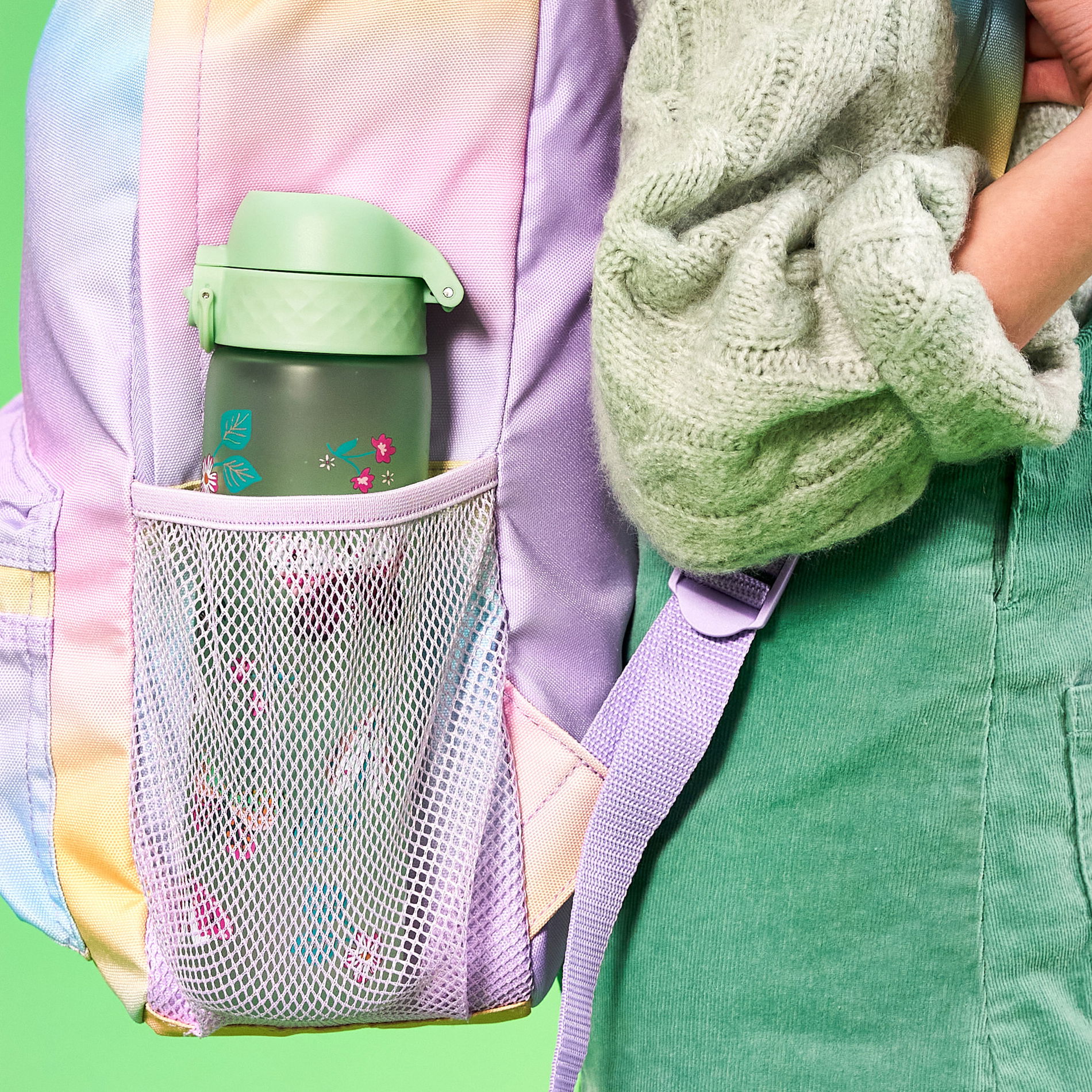 ION8 Recyclon Wild Butterflies 0,5 l - fľaša / bidón pre deti na vodu a nápoje
