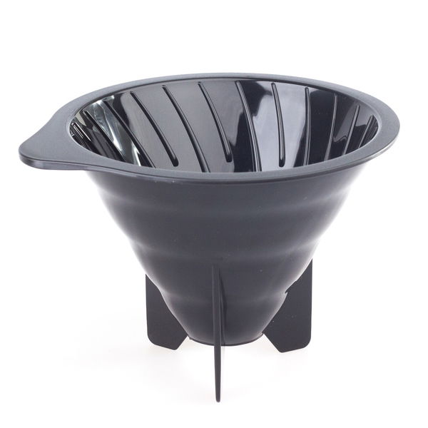 HARIO V60-02 Drip-In Server 0,7 l černý – plastový dripper/filtr na kávu s konvičkou