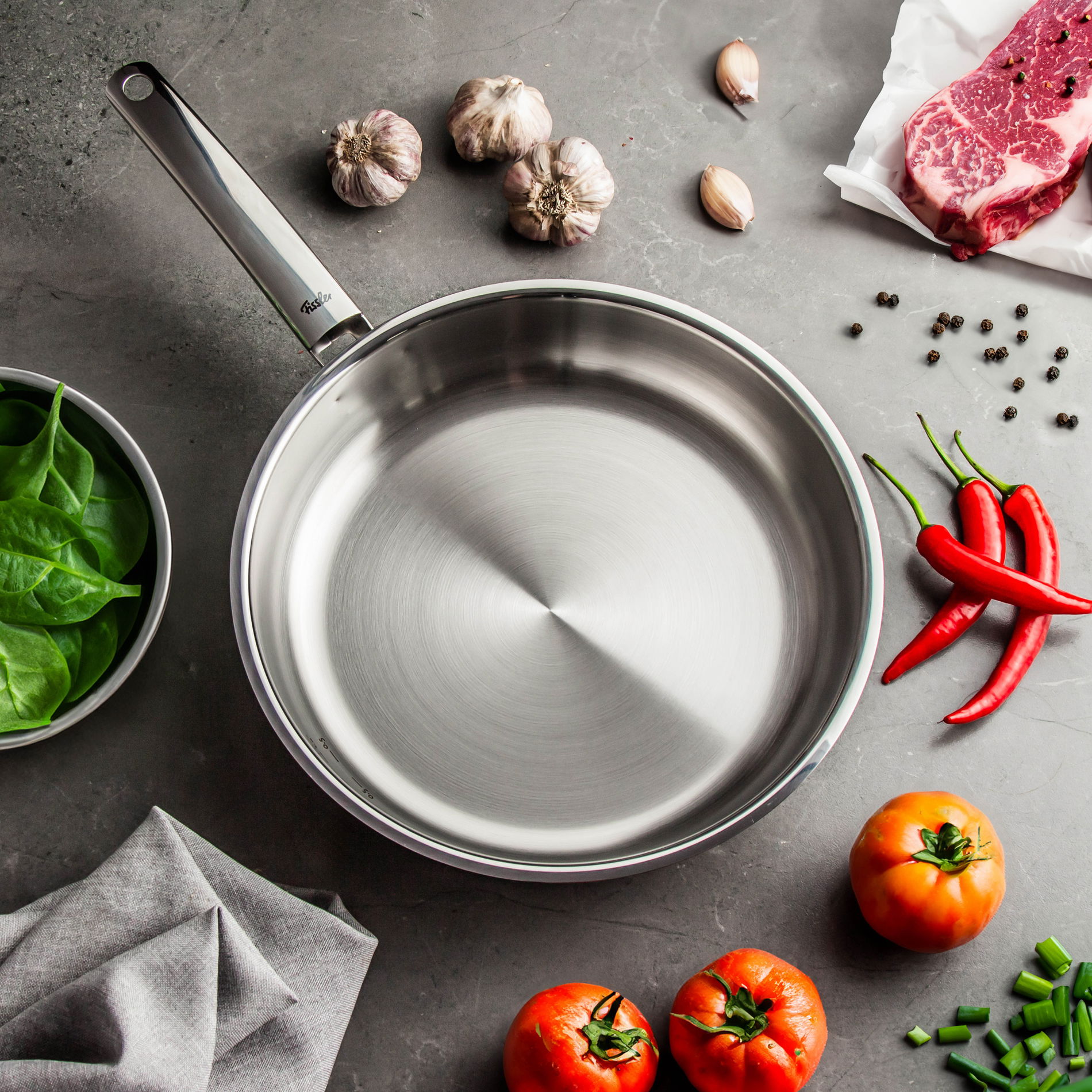 FISSLER Original Profi Collection Novogrill 28 cm - oceľová panvica