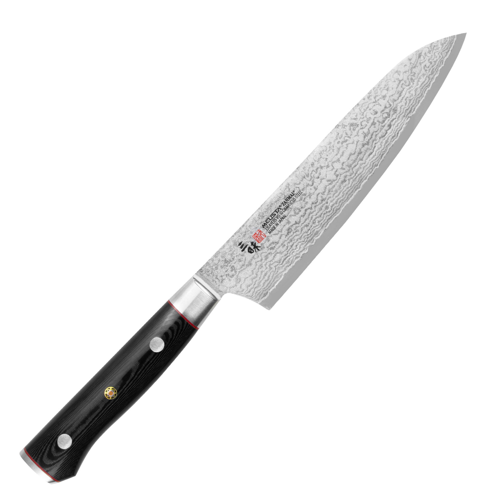 MCUSTA Zanmai Pro Zebra 18 cm - japoński nóż szefa kuchni ze stali nierdzewnej
