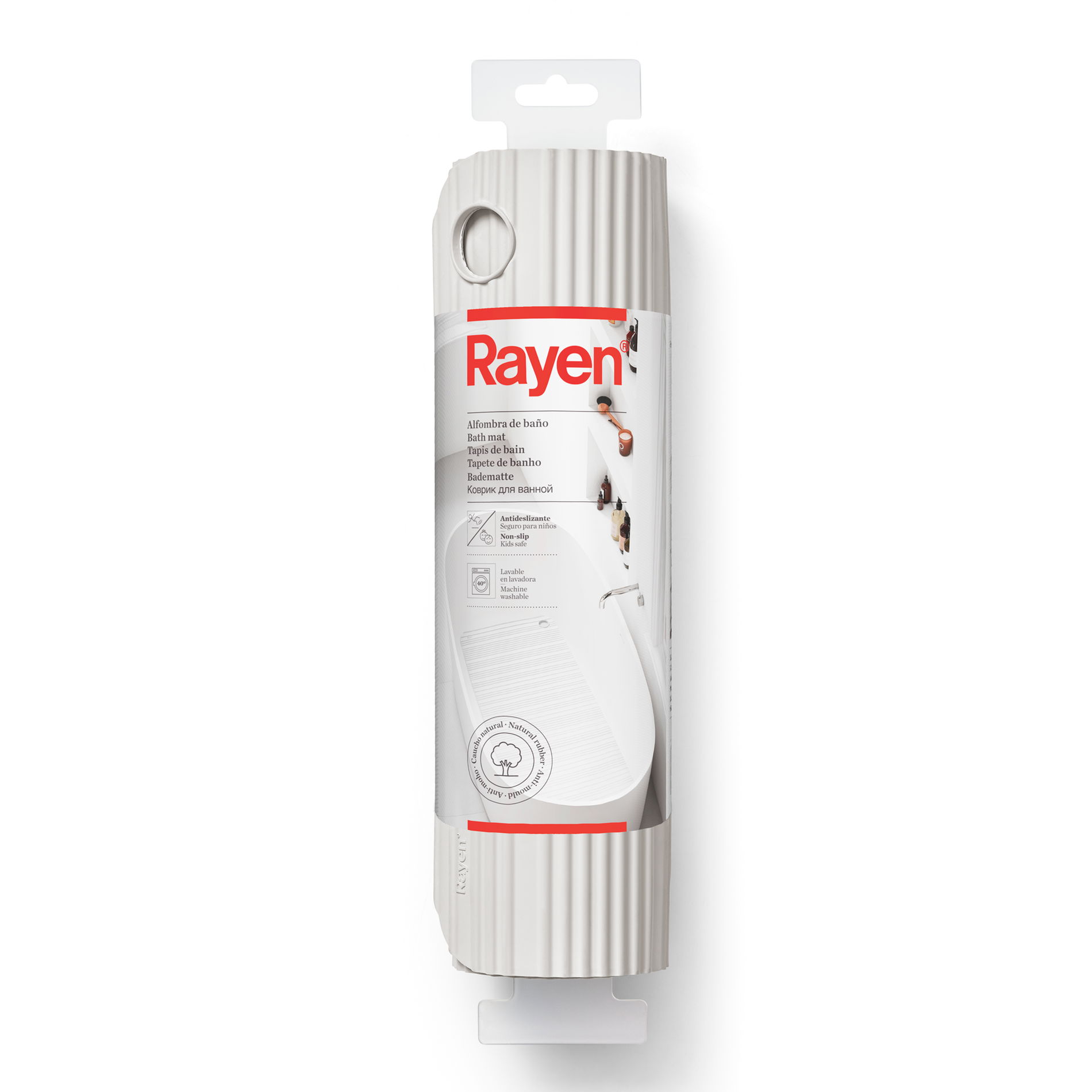 Protiskluzová koupelnová guma RAYEN 86 x 33 cm