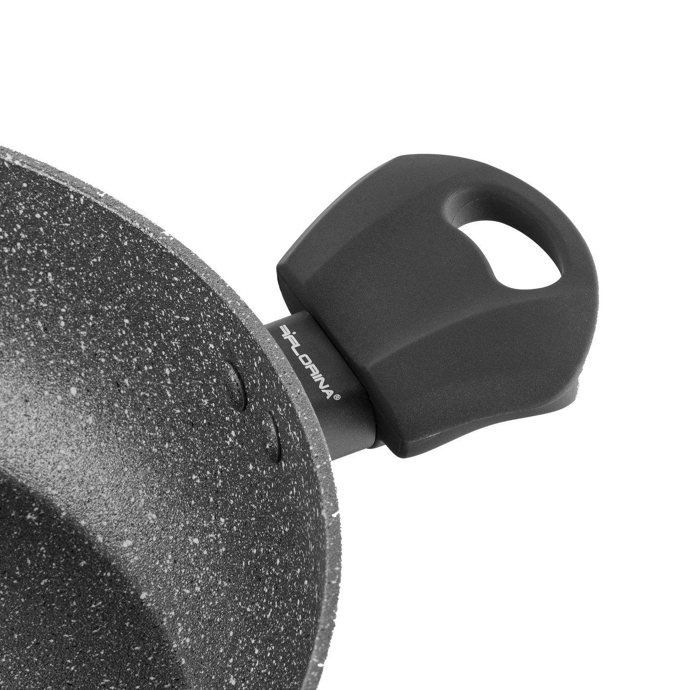 Garnek aluminiowy z pokrywką FLORINA LAVA STONE 3,8 l