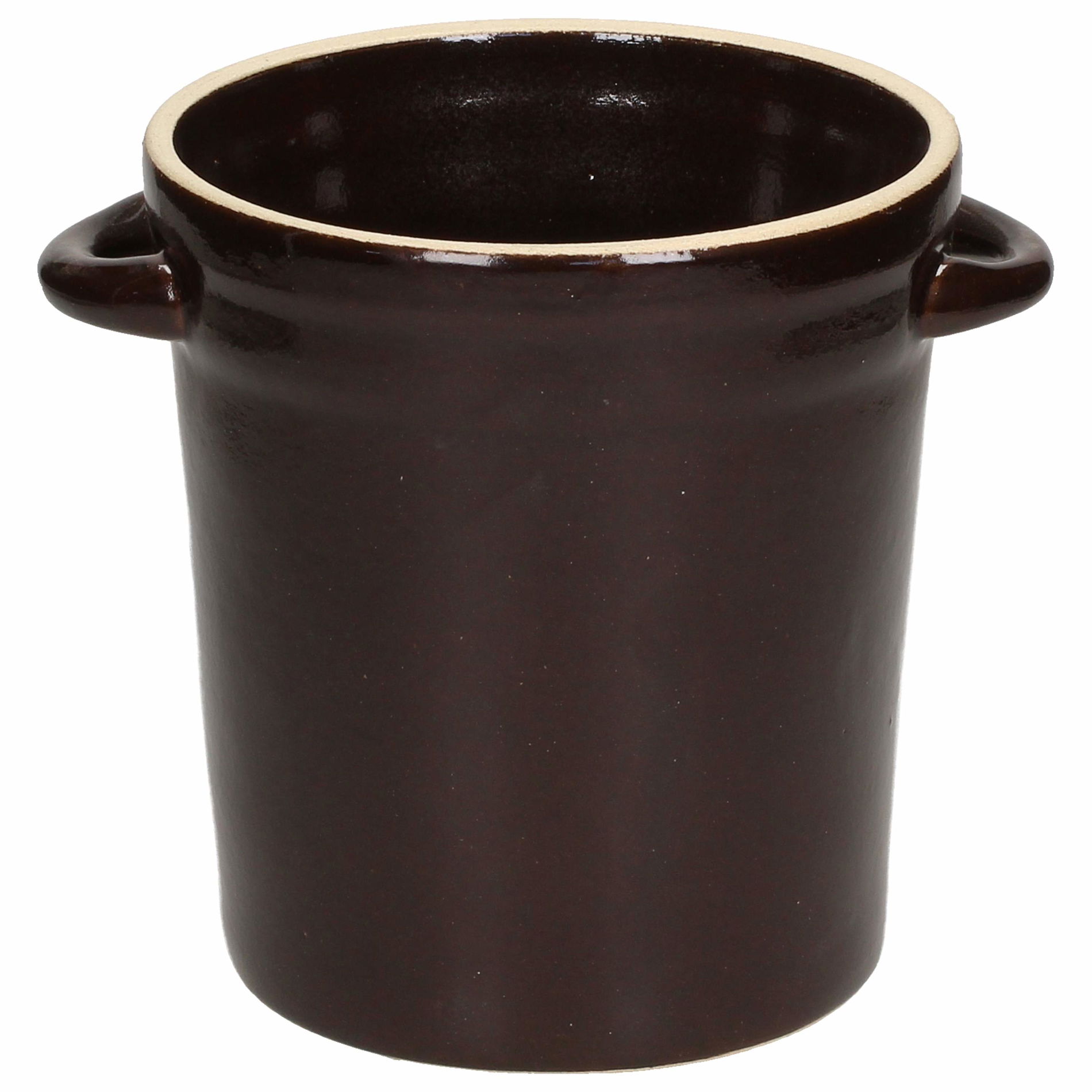 Kameninový soudek na kvašení zelí a okurek DOMÁCÍ 2,4 l