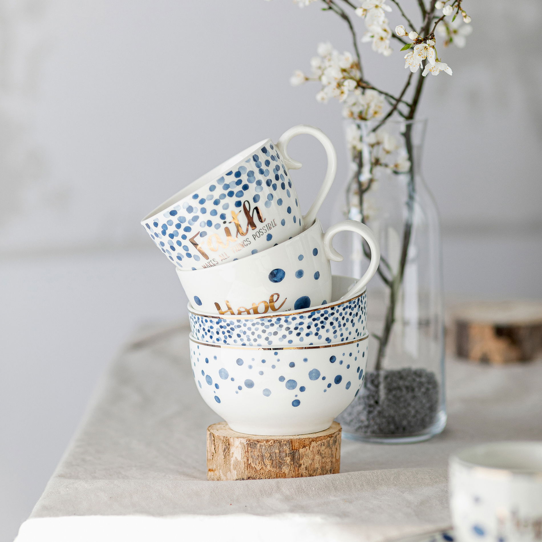 Miska / Porcelánová salátová mísa FLORINA MARE HOPE 13 cm