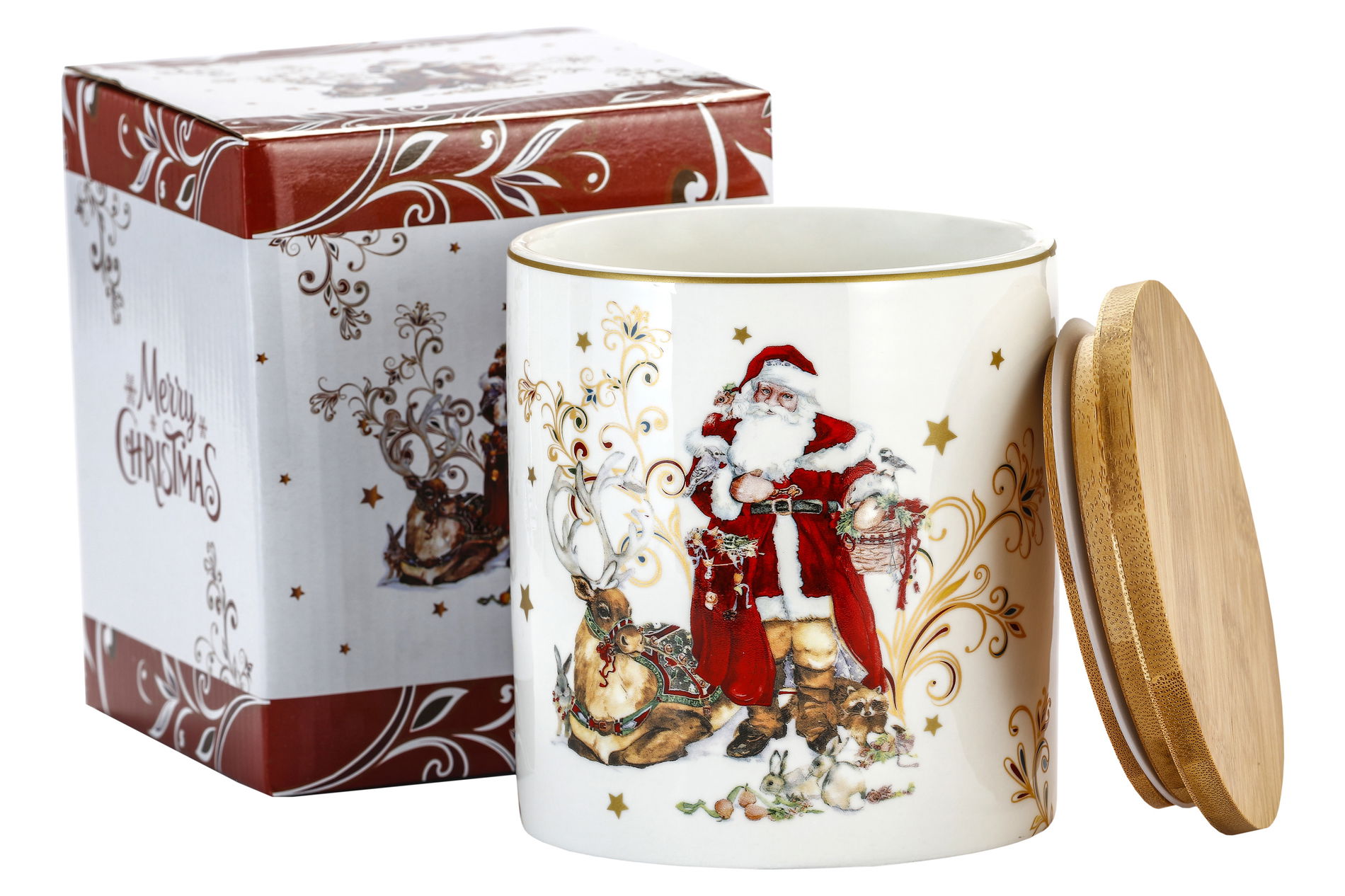 Porcelánový kontajner na jedlo MIKULÁŠ A SOB 1,3 l