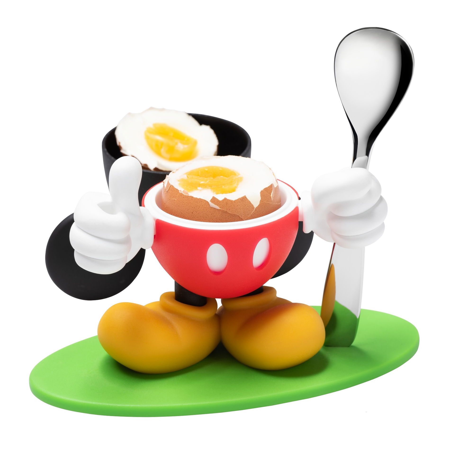 WMF Mickey Mouse 2 ks - plastový pohár na vejce se lžičkou