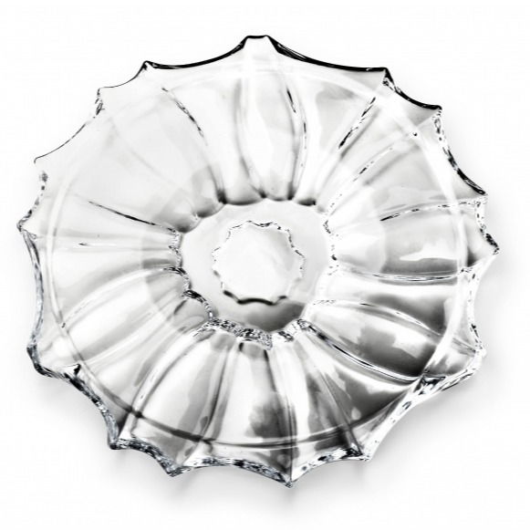 Dekoračný sklenený tanier AFFEK DESIGN CAMOMILE 33 cm