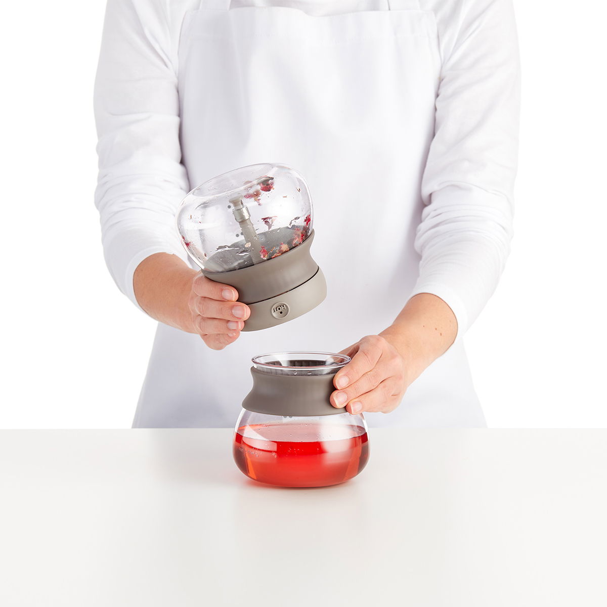 LEKUE Calm At Home 0,5 l - skleněná konvice na čaj s filtrem