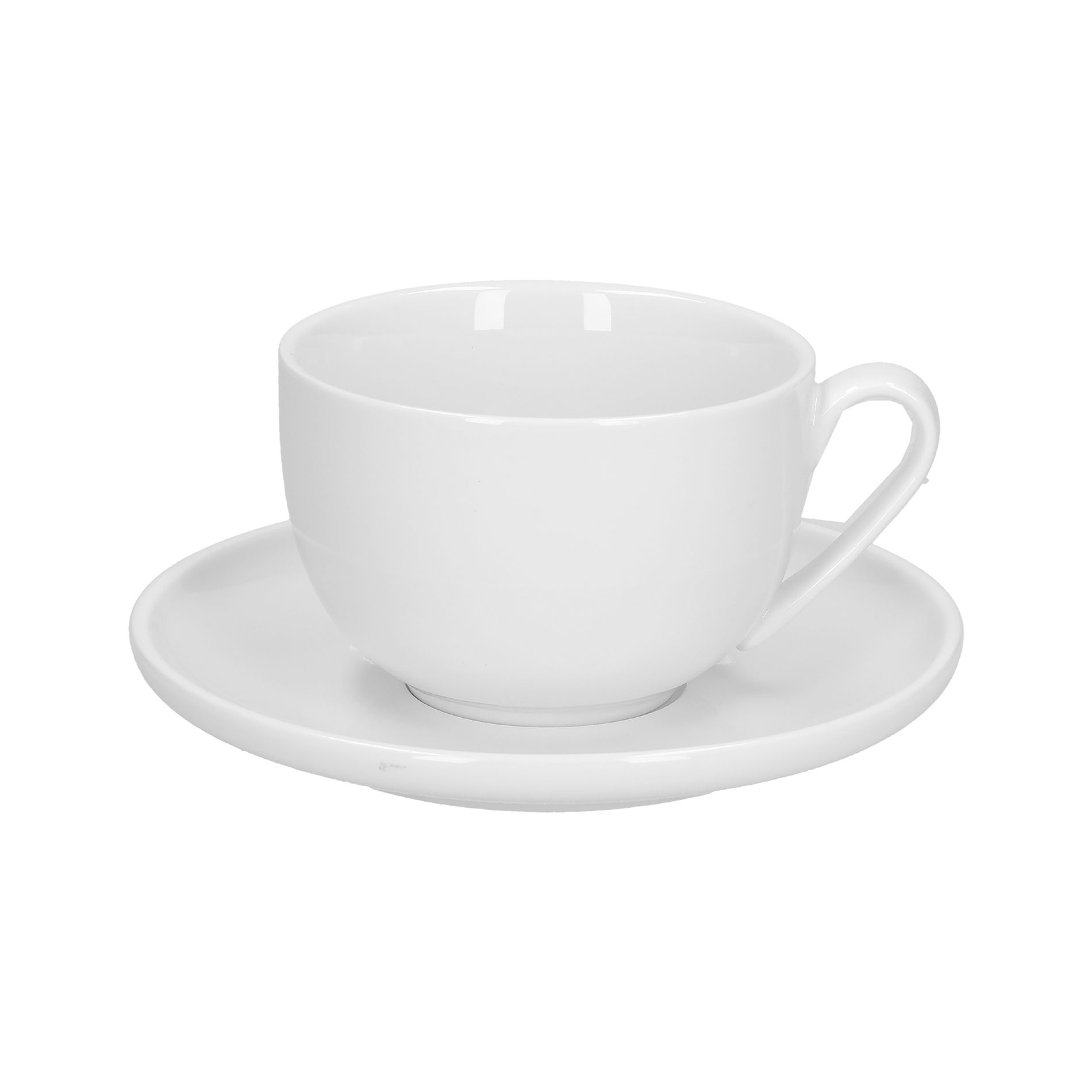 LA PORCELLANA BIANCA Corte 250 ml 4 ks - porcelánové šálky na kávu a čaj so spodkami