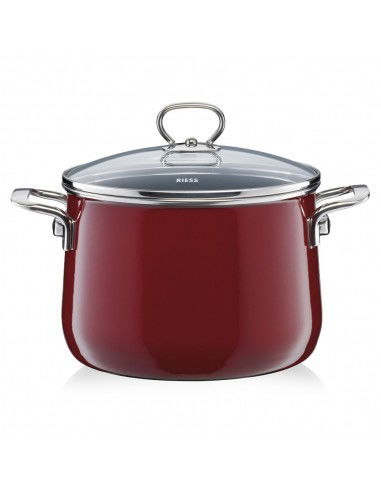 RIESS Rosso 6,5 l - smaltovaný hrnec s poklicí