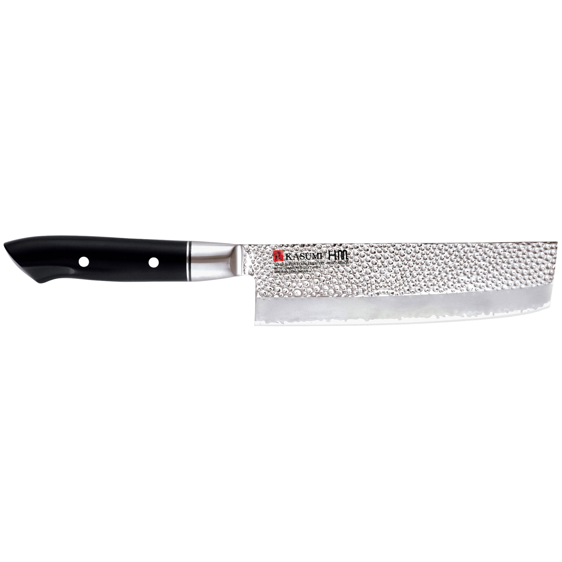 Japonský nůž na ovoce a zeleninu Nakiri z uhlíkové oceli KASUMI černý 17 cm