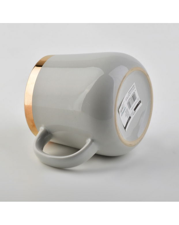 Kubek porcelanowy AFFEK DESIGN DALIA SZARY 500 ml