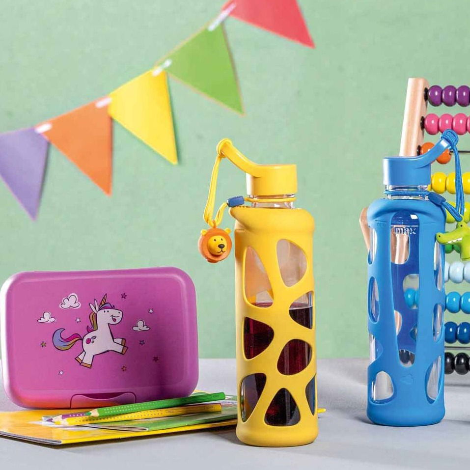 Lunch box / Śniadaniówka z jednorożcem dla dzieci plastikowa LEONARDO BAMBINI