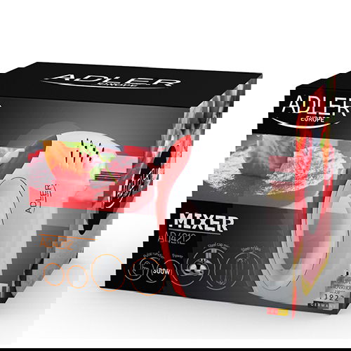 ADLER Function 6 ks 300 W bílý - plastikový ruční kuchyňský mixér