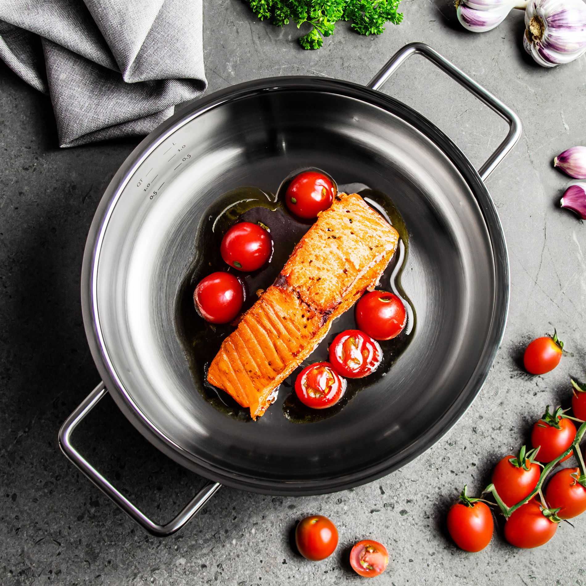FISSLER Pure Collection 24 cm - nerezová pánev