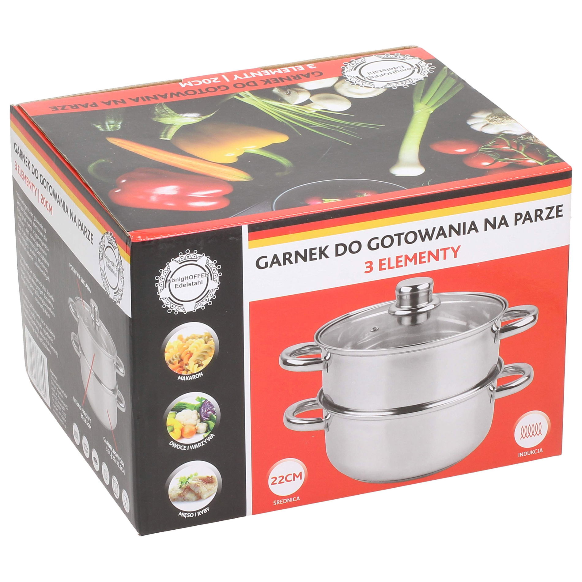 KONIGHOFFER SENSO 4,2 l nerezový tlakový hrnec s poklicí (3 ks)