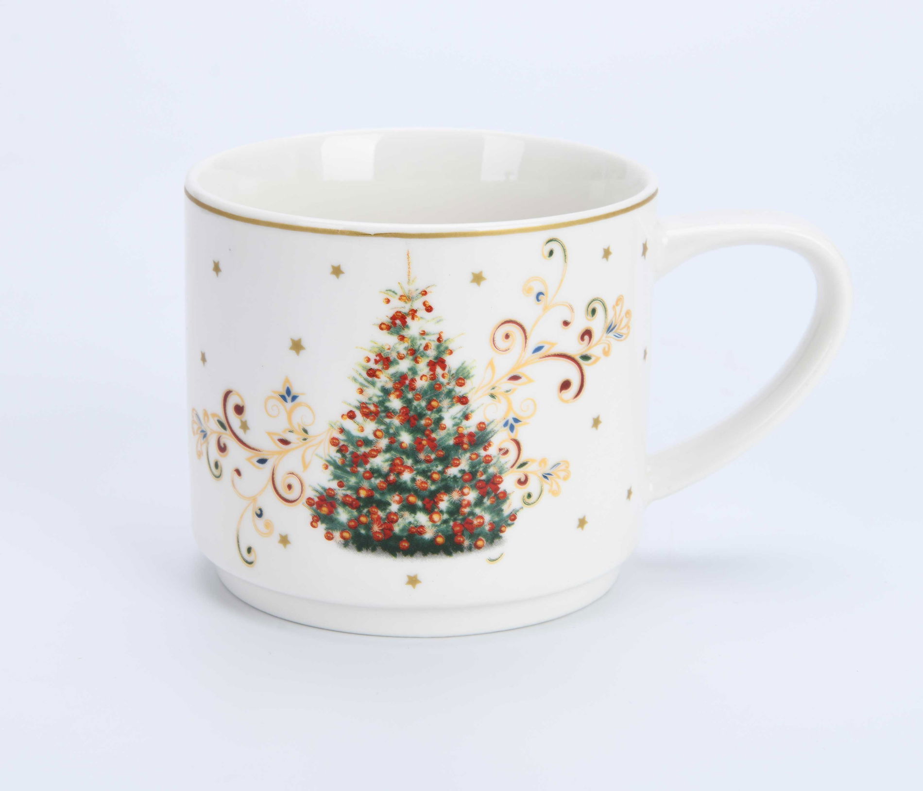 Porcelánové šálky na podstavci 330 ml 4 ks.