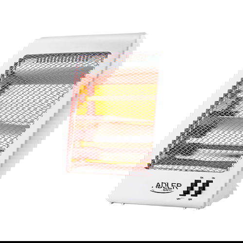 ADLER Domowy 800 W biały - grzejnik halogenowy plastikowy