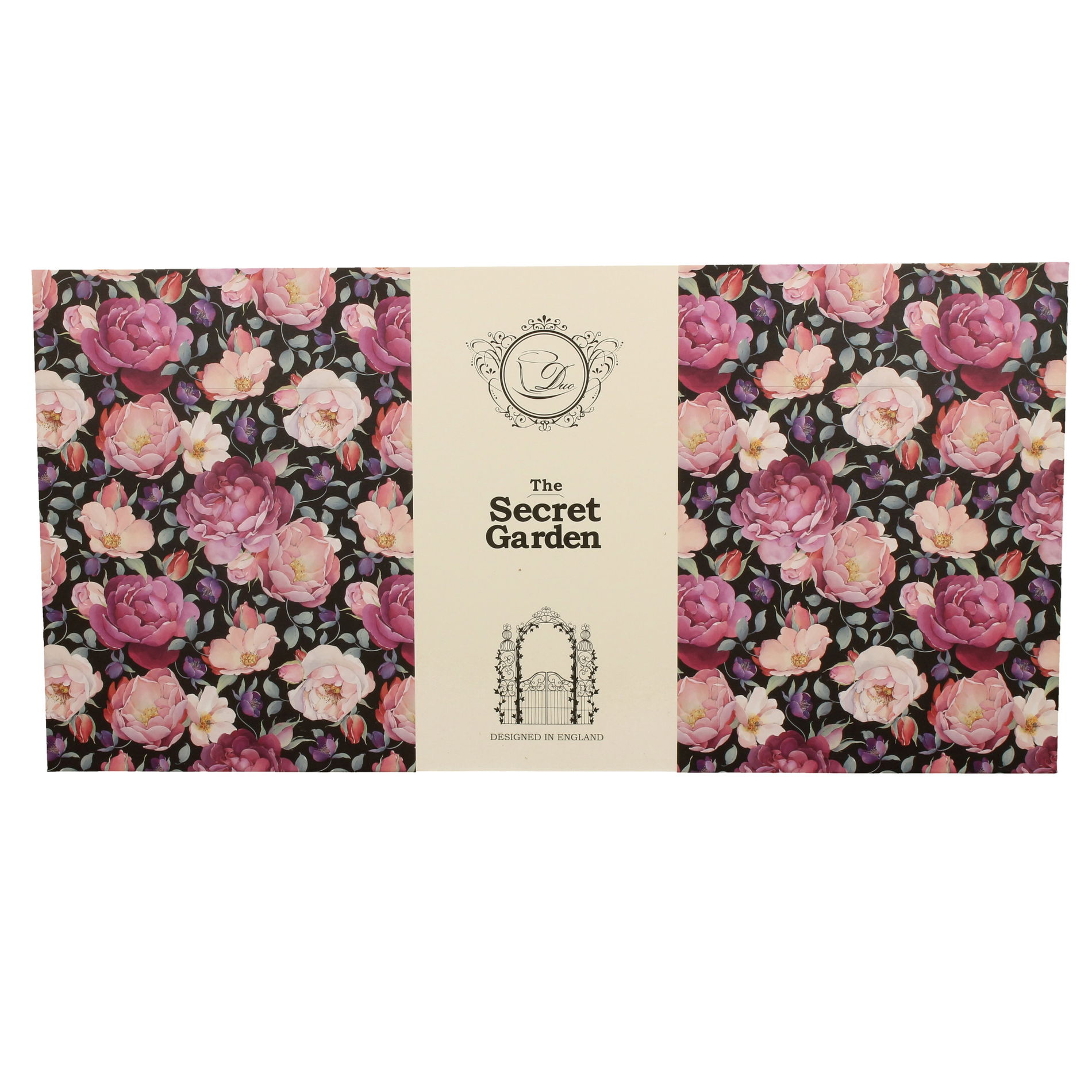 Filiżanki do kawy i herbaty porcelanowe ze spodkami DUO FLORAL EXCLUSIVE SPRING ROSES 250 ml 6 szt.
