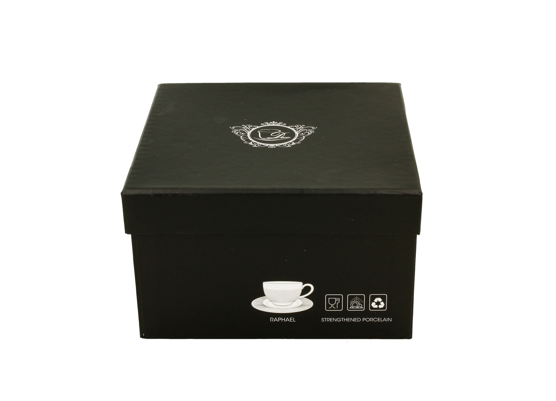 Filiżanki do kawy i herbaty porcelanowe ze spodkami DUO RAPHAEL 240 ml 2 szt.